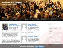 Tablet Screenshot of museumsandtheweb.com